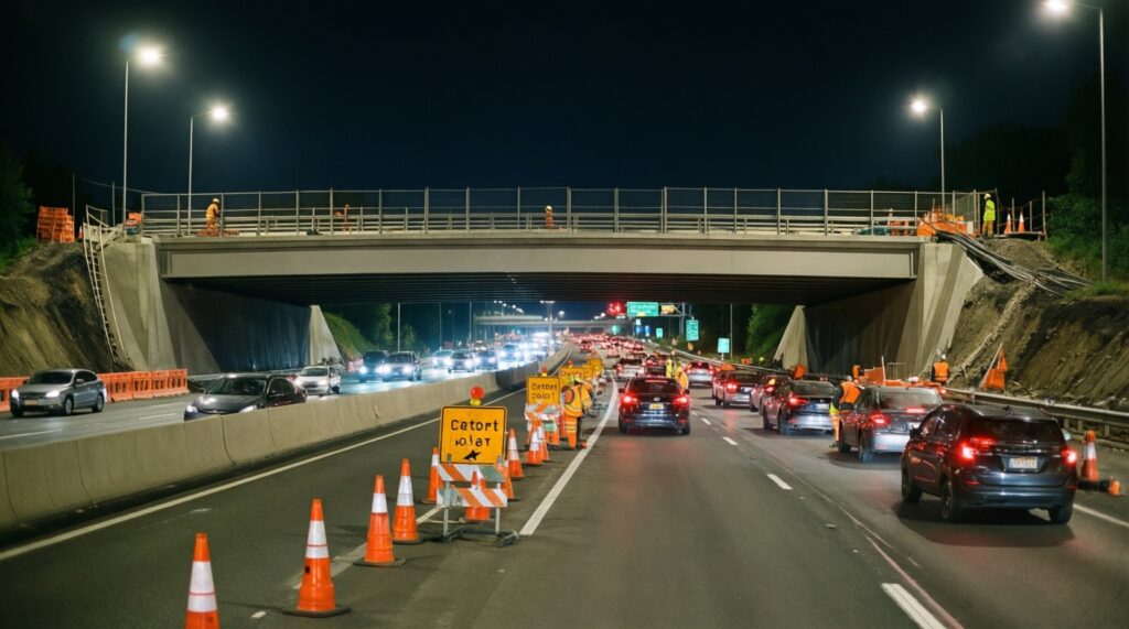 Транспорт и пробки: где ремонтируют, как объехать и что с общественным транспортом - иллюстрация